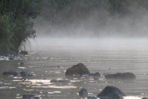 Smoke on water – Lough Sheelin, September 2016.