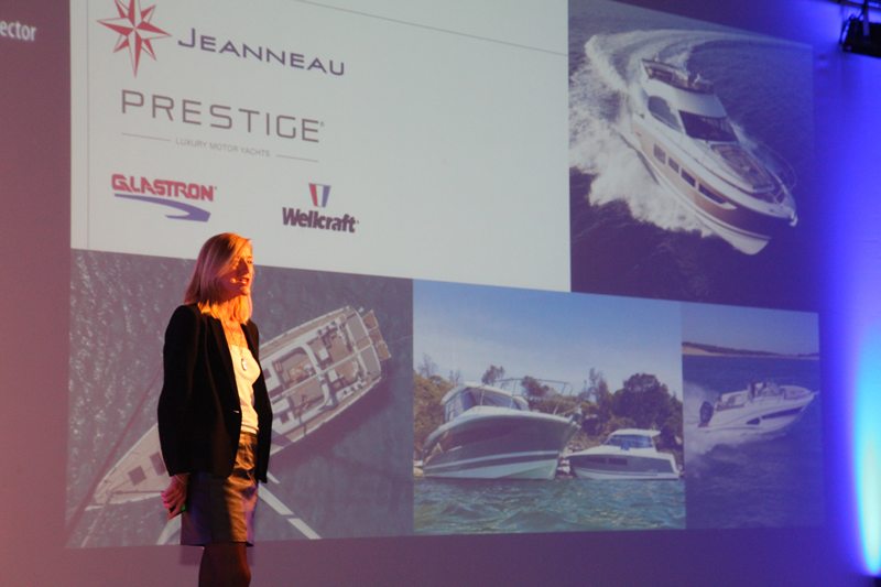 Constance Brement: "The Jeanneau Prestige group will introduce several new fishing boats at boot 2017."