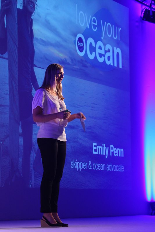 Emily Penn is embassador for the "Love your Ocean" boot Düsseldorf environmental campaign.