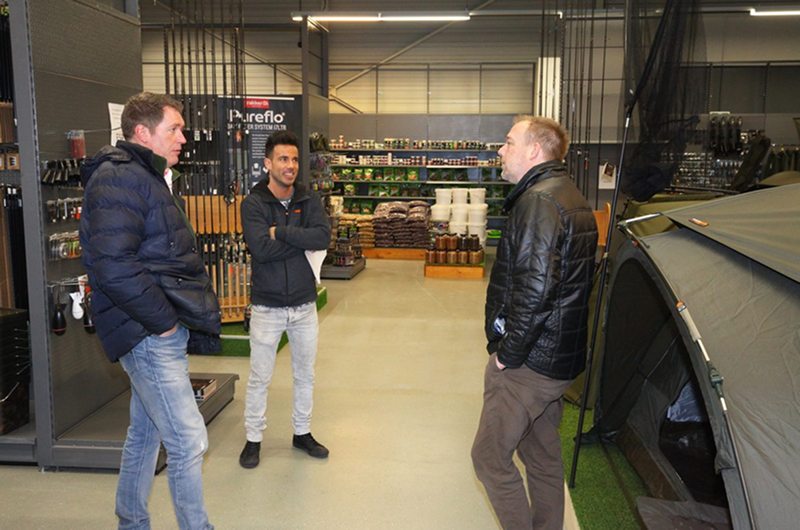 Bart van Vught, the owner (middle), has firm ideas at to what the shop should look like.