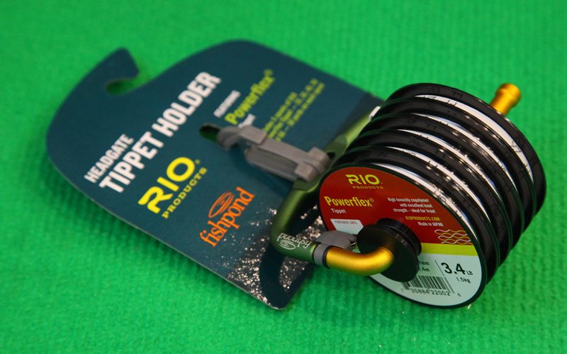 A new tippet holder, a joint project of Rio Products and Fishpond.
