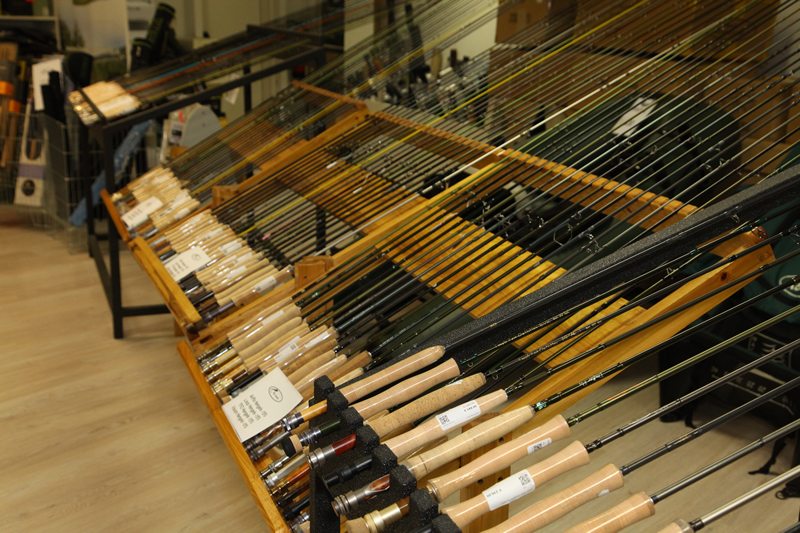 Fly-rods from ultra-light single handed models up to long and heavy two handed rods.