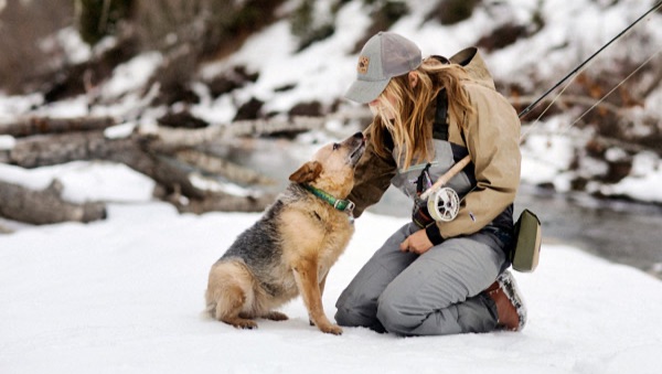 Winter on the Wood is an essay by Hilary Maybery documenting winter fishing on central Idaho's Big Wood River and Silver Creek, with local guide/conservationist Amanda Bauman.