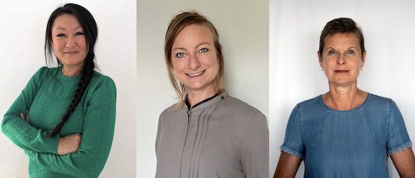 (L to R) Hanna Bossow Vestergaard, Dr Katharina Fugger, Kathrin Menges.