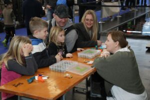 Many families came by, filled up their fishing gear for the new season and watched the presentations and demonstrations.