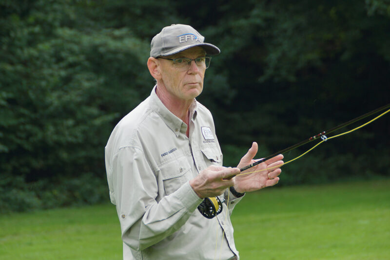 At the casting pool, Ferdy Geerdink will be giving demonstrations entitled: Fundamentals of Fly Casting.