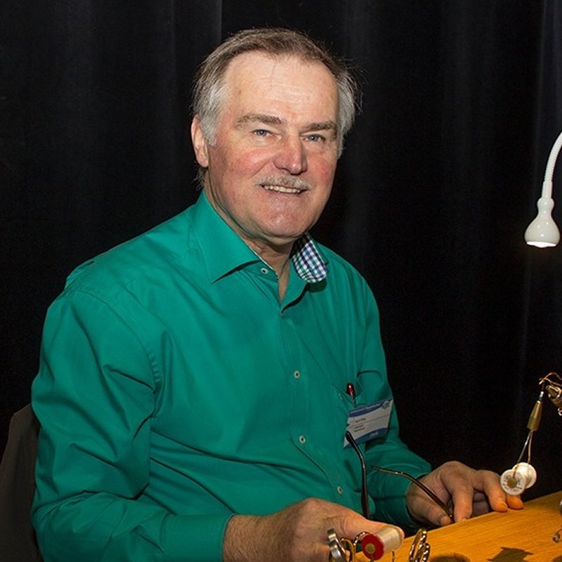 Karl Flick is known for his flies with knotted bodies.