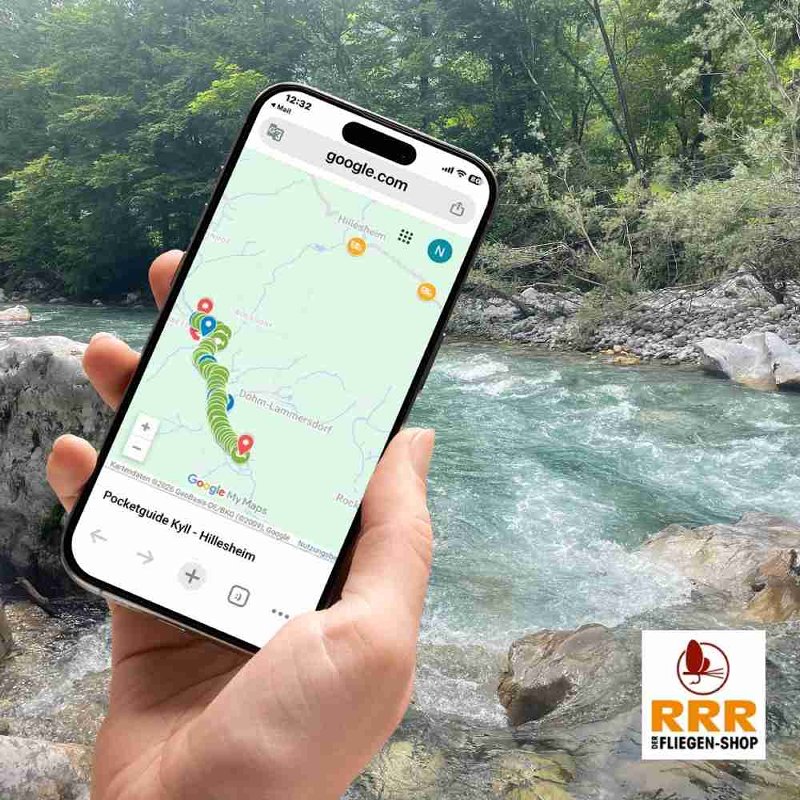 This is where the RRR Fly Fishing Pocket Guide Germany series comes in: combining practical information about a stretch of water or section and making it readily available on your phone right on the water.