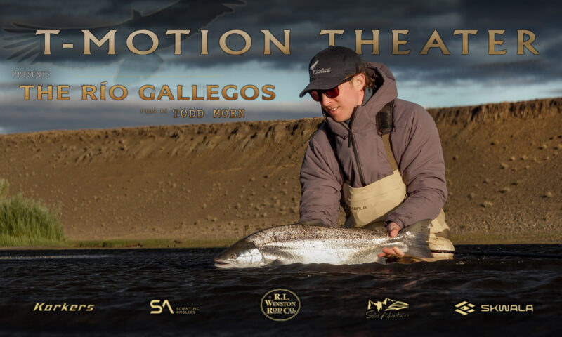 Finally land at the southern tip of South America, where you can watch the latest T-Motion Theater production featuring chrome bright sea trout caught on the Río Gallegos in the wild winds of Patagonia.