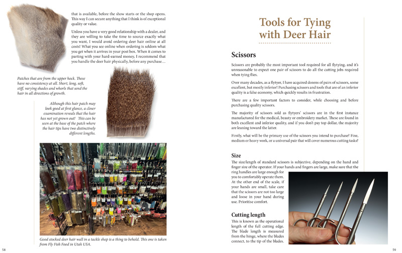 Tools for Tying Deer Hair.